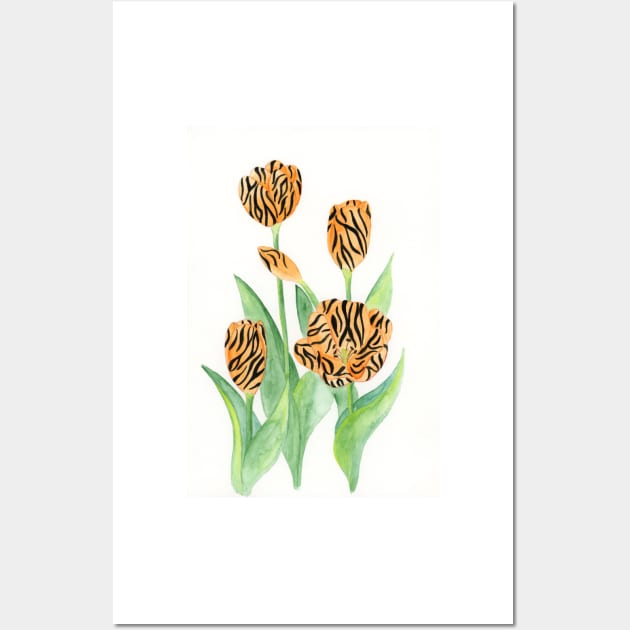 Tiger Tulips - Wild Flowers Wall Art by wynbre